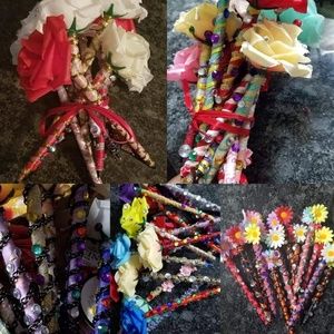 (50) scented bling Flower/Rose pens